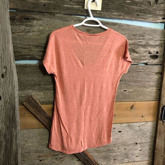 obey Size Med Red Logo Scoop Neck T-Shirt - Picture 3 of 5